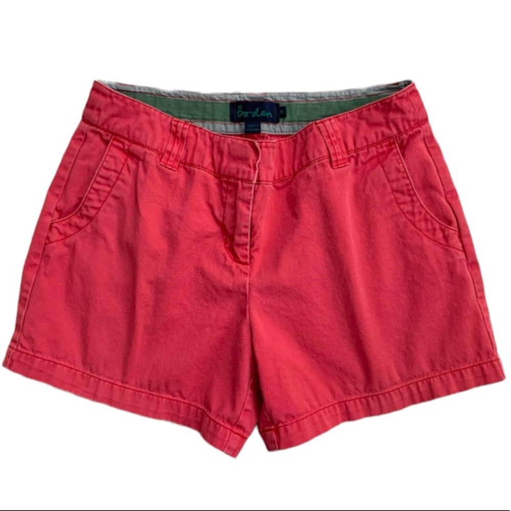 BODEN Red Classic Chino Shorts size 10